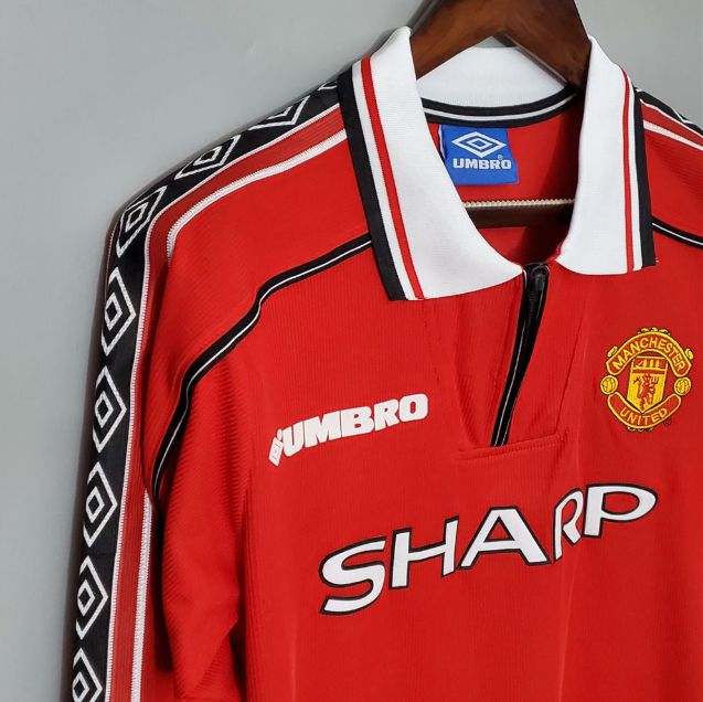 MANCHESTER UNITED 1998- 2000 LONG SLEEVE HOME RETRO FOOTBALL SHIRT