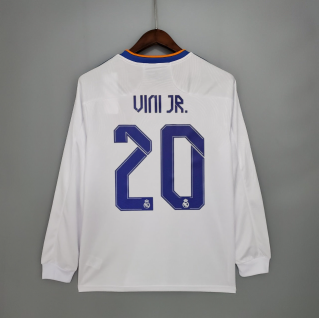 REAL MADRID HOME 2021-2022 CHAMPIONS LEAGUE LONG SLEEVE FOOTBALL SHIRT