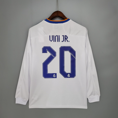 REAL MADRID HOME 2021-2022 CHAMPIONS LEAGUE LONG SLEEVE FOOTBALL SHIRT