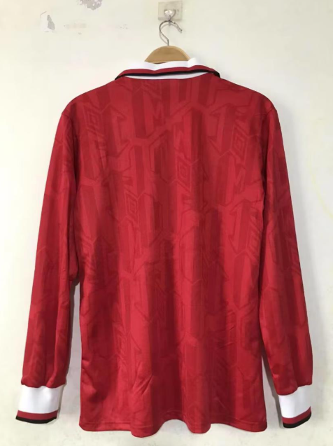 MANCHESTER UNITED 1992-1994 LONG SLEEVE HOME RETRO FOOTBALL SHIRT