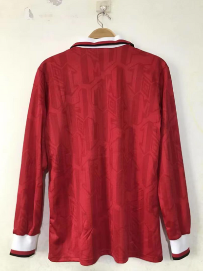 MANCHESTER UNITED 1992-1994 LONG SLEEVE HOME RETRO FOOTBALL SHIRT