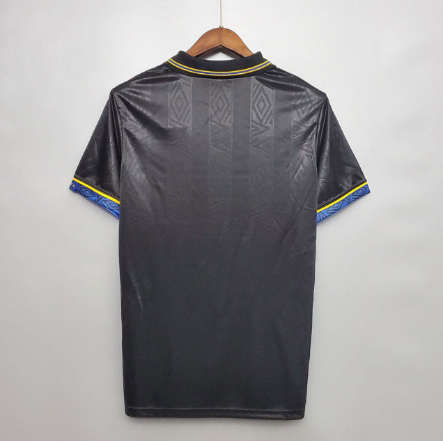 MANCHESTER UNITED 1993-1994 BLACK AWAY RETRO FOOTBALL SHIRT