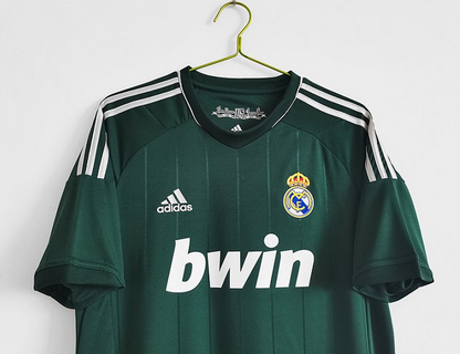 REAL MADRID 2012 GREEN AWAY RETRO FOOTBALL SHIRT