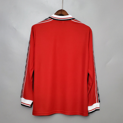 MANCHESTER UNITED 1998- 2000 LONG SLEEVE HOME RETRO FOOTBALL SHIRT